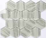 73X73mm Grays Hexagon Tiles Glass Mosaic for Wall Backsplash 