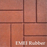 Brick Texture Rubber Tile (EN1177, SGS, IOS9001: 2000)