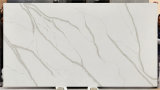 Calacatta White 15 Q7-1065, Engineering Calacatta Marble White Quartz