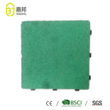 Used Exterior Non-Slip Swimming Pool and Playground Green Rubber Interlock Sport Flooring Tiles in Cheap Price