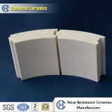 Abrasion Resistant Ceramic Curved Tile for Pipe in Steel Industry