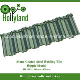 Colorful Stone Chips Coated Steel Roofing Tile (Ripple Tile)