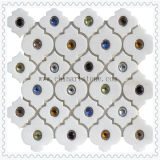 Nature Stone White Marble Mosaic for Bathroom Tile