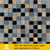 Glass Mosaic Tile Mix with Stone (brown blue grey black)