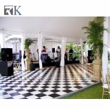 Rk White and Black Wooden Dance Floor for Wedding Decoration