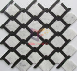 Black and White Mixed Marble Mosaic Tile (CFS1142)