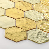 High End Craft Bathrooms Floor Color Gold Glass Mosaic Tile