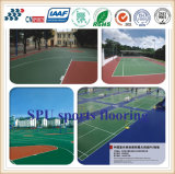 Outdoor Sport Used UV Resistant Spu Sports Flooring for Badminton Court