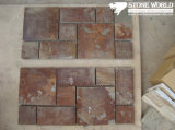 Mesh Rusty Slate Mosaic Tiles for Wall/Flooring (mm074)