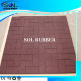 Outdoor Floor 1m X 1m Rubber Tile with High Quality