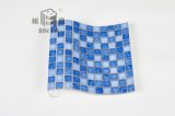 25*25mm The Spider Net Pattern Blue Ceramic Mosaic Tile for Decoration, Kitchen, Bathroom and Swimming Pool