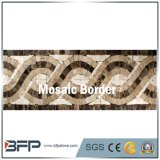 modern Design New Style Black and White Marble Mosaic Border for Walls
