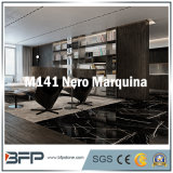 Nero Marquina 10mm Thick Marble Tile for Wall Tile, Bathroom Surrounding, Interior Flooring Tiles