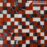 Marble & Glass Mosaic Tiles for Flooring/Swimming Pool (mm-017)