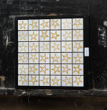 Star Pattern Marble Stone Mosaic Tiles for Wall Decoration