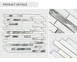Wholesale High Quality White Mosaic Tile Mixed with Glass&Aluminum