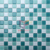 Green Glossy Crystal Glass Mosaic Tile for Bathroom (CFC154)