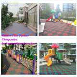30mm Thickness Rubber Floor Tiles Playground Wearing-Resistant Rubber Tile