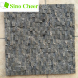 Split Face Stone Black Marble Mosaic Floor Tile Designs