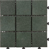 Slip Resistance Rubber Interlocking Floor DIY Tiles with RoHS Standard