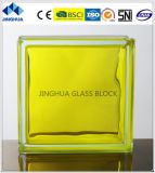 Jinghua High Quality in-Colored Lemon Yellow Glass Brick/Block