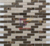 Strip Marble and Crystal Mosaic Tile (CFS660)