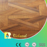 8.3mm E1 AC3 HDF Woodgrain Texture Teak Waxed Edged Laminate Flooring