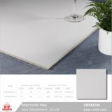 Carrara White China Foshan Building Material Pure Color Rustic Porcelain Floor Wall Tile (VRR6I200, 600X600mm, 300X600mm/24''x24''; 12''x24'')