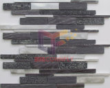 Strip Shape Aluminium and Quartz Mixed Morden Design Mosaic (CFA109)
