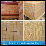Bush Hammered/ Honed Yellow Sand Stone for Tiles