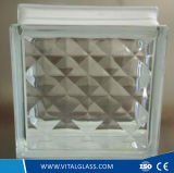 JIS-R 3206-1989 Top Quality Rhombus Glass Block / Building Grade