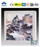 Jinghua High Quality Artistic K-7 Painting Glass Block/Brick