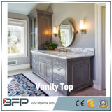 White Color Carrara White Quartz Vanity Top Kitchen / Bathroom / Hotel