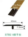 8mm Laminate Flooring T-Moulding Accessories PVC Wearable Wood Coated