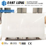 Pure White Quartz Stone Slabs for Engineered Quartz/ Vanity Tops/Floor Tile with Polished Stone Surface