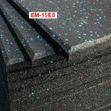 1m*1m Rubber Flooring/Ruber Mat/Rubber Tiles Black with Blue Spot