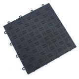 Garage Floor Tiles Interlocking Rubber or PVC Various Colours Coin or Rib Pattern