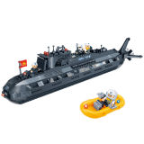 Bd-0786201 Military Submarine Plastics Intelligent Toys Brick 502PCS