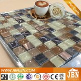 Interior Wall Coffee Color Stainless Steel and Glass Mosaic (M823007)