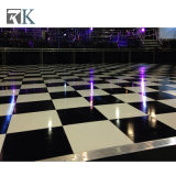 Wooden Dance Floor with White and Black Color for Wedding