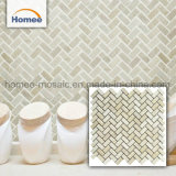 High Quality Nature Stone New Beige Marble Mosaic Brick Tile Bathroom Floor Decoration