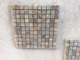 8mm Rusty Slate Mosaic Mosaic Tile White Marble Tile Glass Mosaic