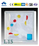 Jinghua High Quality Artistic L-15 Painting Glass Block/Brick