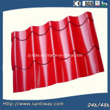 Red Prepainted Galvanized Steel Roof Tiles