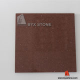 Brown Crystal Artificial Stone Quartz Floor Tiles / Vanity-Top