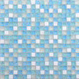Foshan 8mm Thickness Mix Color 15X15 Glass Mix Stone Mosaic