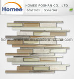 Glass, Stone and Aluminium Mixed Mosaic Tile for Wall Decoration