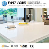 Hot Sale Fine Particle White Polished Quartz Stone Surface for Kitchen Countertops