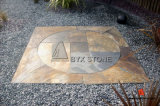 Chinese Rusty Circle Paving Slate for Patio Decoration