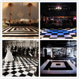 Portable Black and White Dance Floor Wooden Wedding Dancing Floor Design